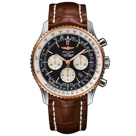 breitling navitimer 01 18ct rose gold automatic men& 39|breitling chronomat 42 rose gold.